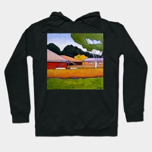 Australian Backyard with Hills Hoist Hoodie